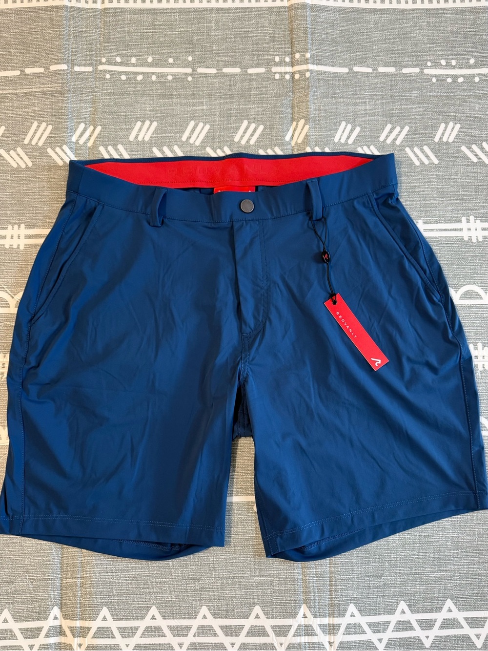 Redvanly Hanover Pull-On Shorts in Indigo Blue